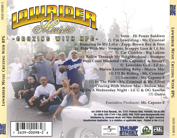 Lowrider Music... Cruzing With HPG Chicano Rap